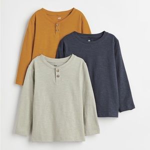 H&M 3-4T Long Sleeve Shirts (set 4)